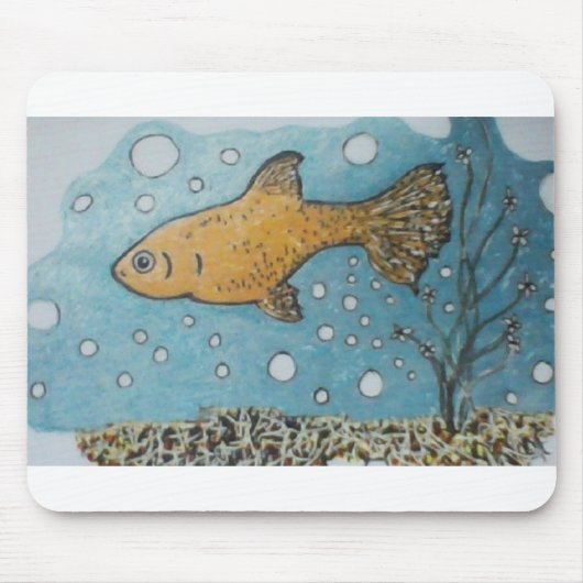 Tapis De Souris Amour de guppy (Devant)