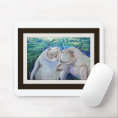 Tapis De Souris Amour de lamantin (Avec souris)