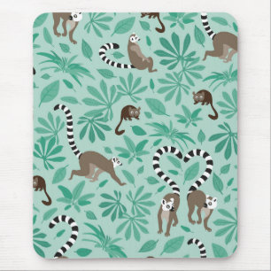 Tapis De Souris Amour de lémurien pour les feuilles de menthe