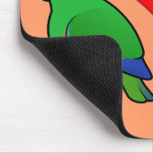 Tapis De Souris Amour de perroquet d'Eclectus (Coin)