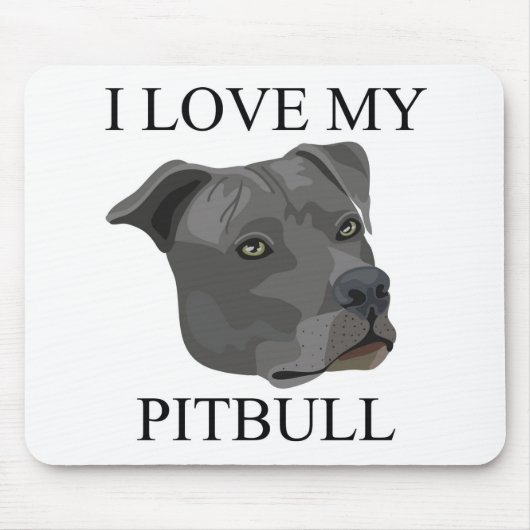 Tapis De Souris Amour de PITBULL ! (Devant)