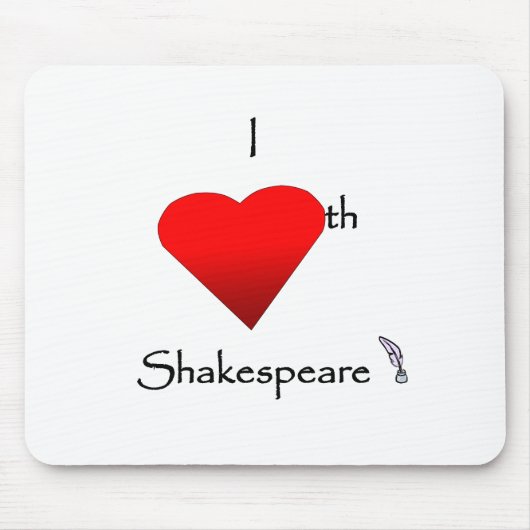 Tapis De Souris Amour de Shakespeare (Devant)