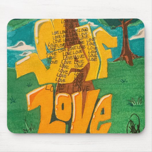 Tapis de souris Amour de soi (Devant)