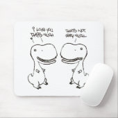 Tapis De Souris Amour de T-rex (Avec souris)