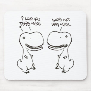 Tapis De Souris Amour de T-rex