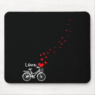 Tapis De Souris Amour de vélo mignon - Cadeau de la Saint-Valentin