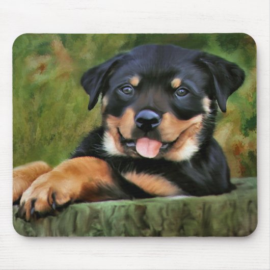 Tapis De Souris Amour des chiots (Devant)