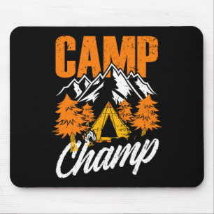 Tapis De Souris Amour des jeux de mots sur le camping Camp Champ R