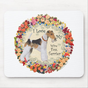 Tapis De Souris Amour du Fox-Terrier à poil dur