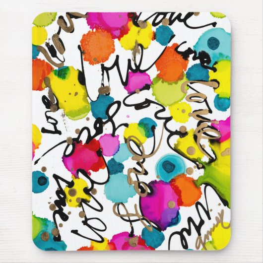 Tapis De Souris Amour Encercles Vous Souris Pad (Devant)