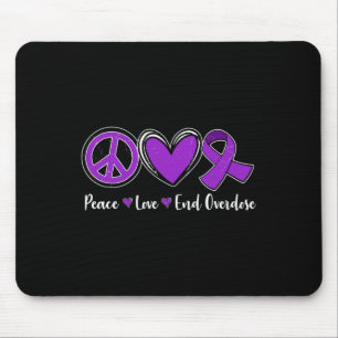 Tapis De Souris Amour End Overdose Purple Ribbon Overdose Sensibil
