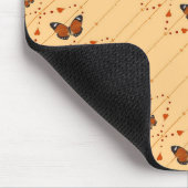 Tapis De Souris Amour et papillons en orange (Coin)