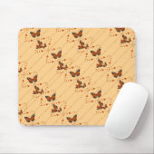 Tapis De Souris Amour et papillons en orange (Avec souris)