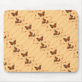 Tapis De Souris Amour et papillons en orange (Devant)