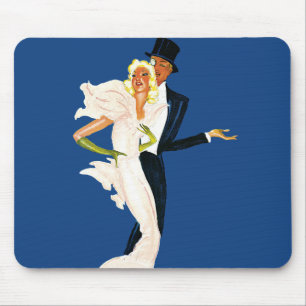 Tapis De Souris Amour et romance vintage, couple de mariage modern