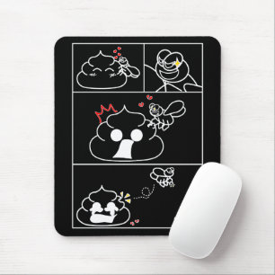 Tapis De Souris Amour et trahison - Brootsch le PooPoo