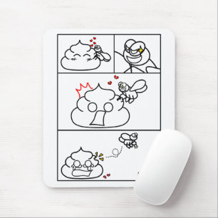 Tapis De Souris Amour et trahison - Brootsch le PooPoo