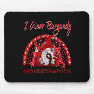 Tapis De Souris Amour Fleur Gnome Cerveau Aneurysme Sensibilisatio