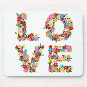Tapis De Souris AMOUR Fleurs de printemps Mousepad