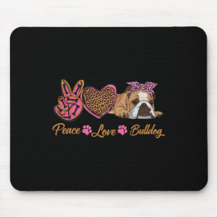Tapis De Souris Amour Français Bulldog Fun Chien Chien Chien Chien