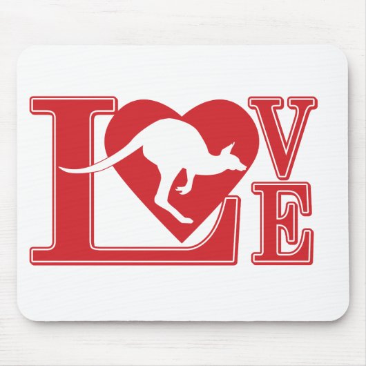 Tapis De Souris Amour-Kangourou (Devant)