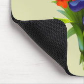 Tapis De Souris Amour Maman Iris Fleur Bouquet Personnalisé (Coin)