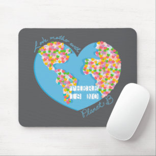 Tapis De Souris Amour Mère Terre Il N'Y A Pas De Planète B