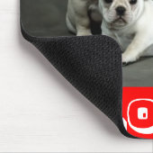 Tapis De Souris Amour mignon chien chiot Mousepad (Coin)
