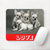 Tapis De Souris Amour mignon chien chiot Mousepad (Avec souris)