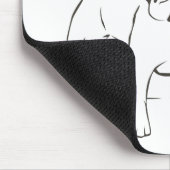 Tapis De Souris Amour mignon chien chiot Mousepad (Coin)