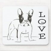 Tapis De Souris Amour mignon chien chiot Mousepad (Devant)