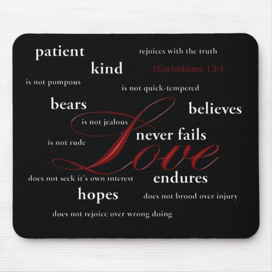 Tapis De Souris Amour Mousepad (Devant)