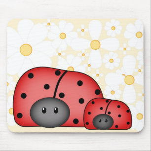 Tapis De Souris Amour Mousepad de coccinelle