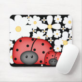 Tapis De Souris Amour Mousepad de coccinelle (Avec souris)