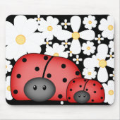 Tapis De Souris Amour Mousepad de coccinelle (Devant)