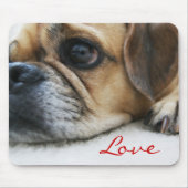 Tapis De Souris Amour Mousepad de Puggle (Devant)