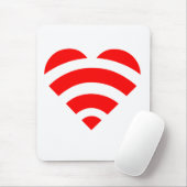 Tapis De Souris Amour Mousepad de Wifi (Avec souris)