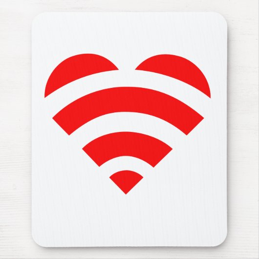 Tapis De Souris Amour Mousepad de Wifi (Devant)