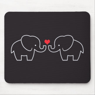 Tapis De Souris Amour Mousepad d'éléphant