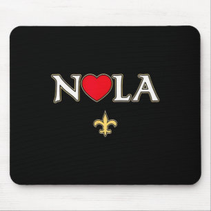 Tapis De Souris Amour Nola La Nouvelle-Orléans Fleur De Lis Cœur N