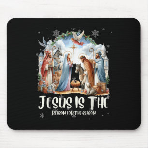 Tapis De Souris Amour Rétro Comme Jésus Coquette Cœur Arc Jésus Va
