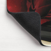 Tapis De Souris Amour romantique de rose rouge (Coin)