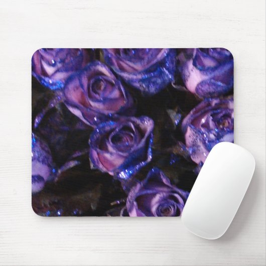 Tapis De Souris Amour romantique violet Valentine Parties scintill (Avec souris)