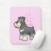 Tapis De Souris Amour Schnauzer géant/standard/miniature (Avec souris)