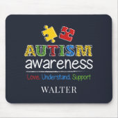 Tapis De Souris Amour sensibilisation sur l'autisme Comprendre le (Devant)