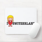 Tapis De Souris Amour Suisse (Avec souris)