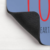 Tapis de souris Amour - Un cœur. Sept formes (Coin)