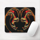 Tapis De Souris Amour vrai Mousepad (Avec souris)