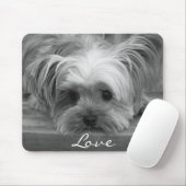 Tapis De Souris Amour Yorkshire Terrier Chien Chien Mousepad (Avec souris)