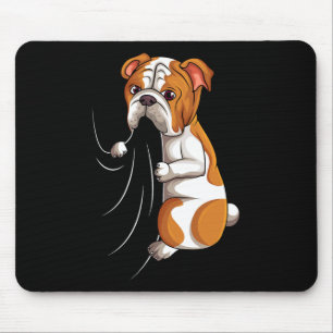 Tapis De Souris Amoureux de Bouledogue Chien Brute Filles Femmes E